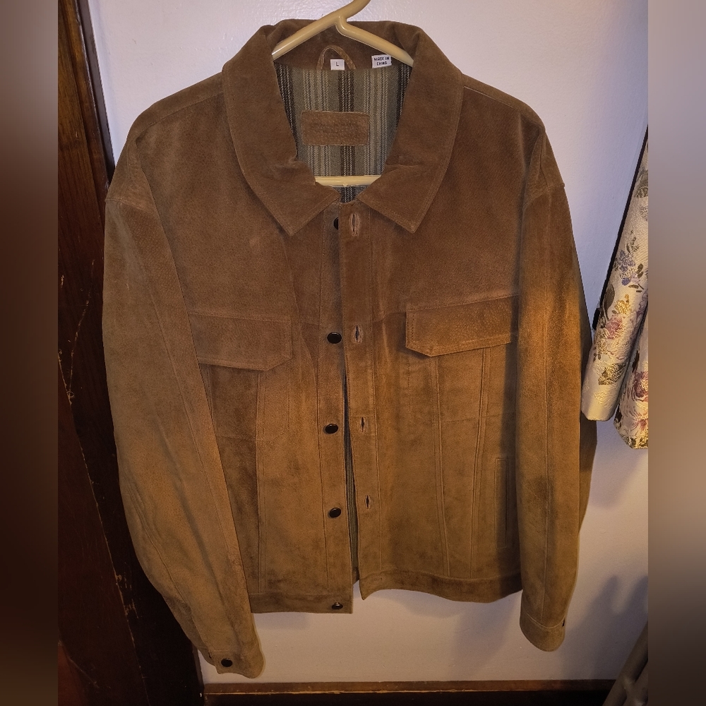 Savile row suede (leather) mens jacket